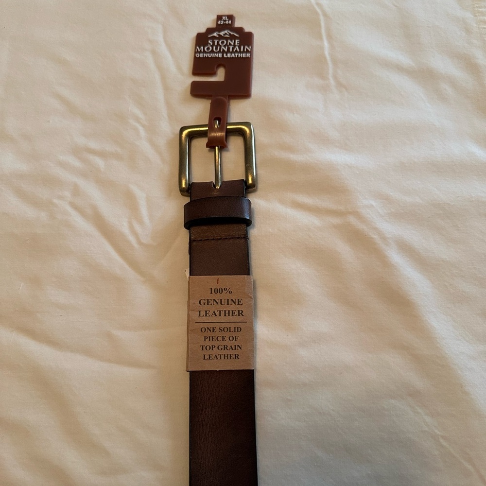 Brown Leather Men's Belt